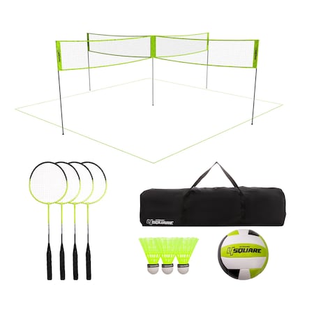 Triumph 4-Square Volleyball/Badminton Combo 35-7490-3